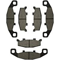 AHL-Kit Motocicleta Pastillas de freno para Kawasaki ZX600 C Ninja 600 R 1988-1996-ZX750 F Ninja 1987-1990-ZX1000 B…